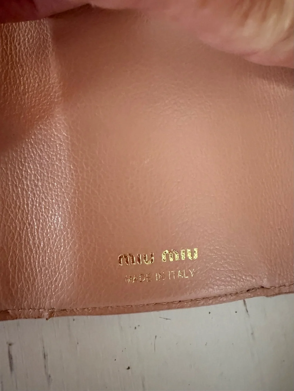 Miu Miu Portamonete authentic tri fold wallet in original Box